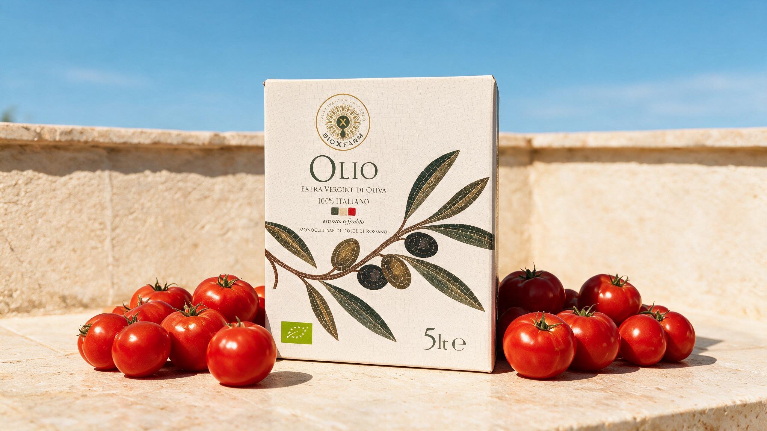 Bag in Box by BioXFarm with tomatoes